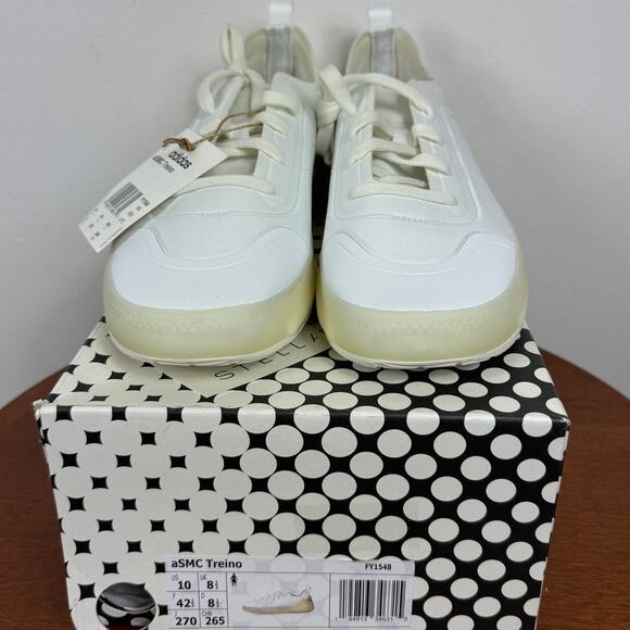 New Adidas by Stella McCartney ASMC Treino Sneakers in White Women's Size 8.5 - Picture 3 of 9
